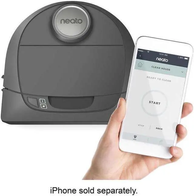Alt view image 12 of 15 - Neato Botvac D5 Connected Navigating Robot Vacuum, Pet & Allergy, Works with Amazon Alexa and Google Home