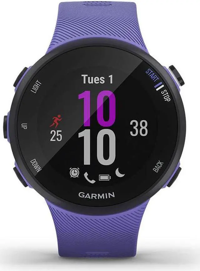 Alt view image 3 of 20 - Garmin Forerunner 45s, 39MM Easy-to-Use GPS Running Watch with Garmin Coach Free Training Plan Support (Purple)