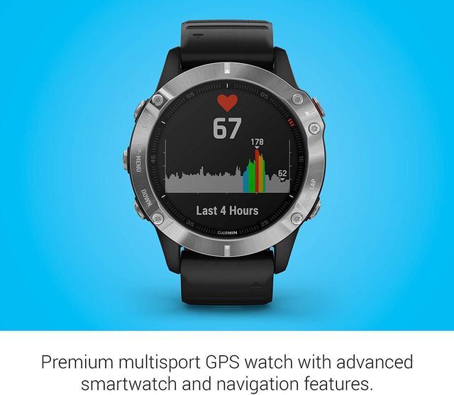  Garmin fenix 6, Premium Multisport GPS Watch, Heat and