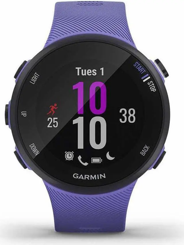 Alt view image 7 of 20 - Garmin Forerunner 45s, 39MM Easy-to-Use GPS Running Watch with Garmin Coach Free Training Plan Support (Purple)