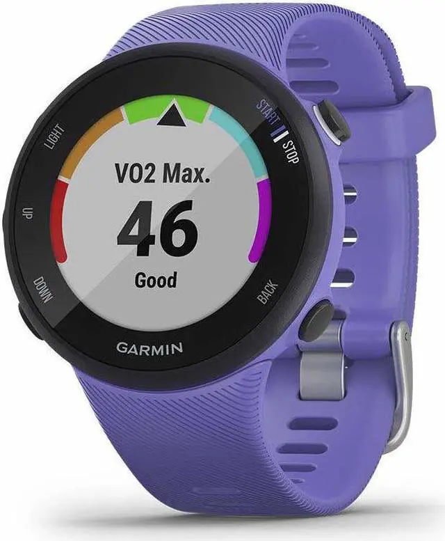 Alt view image 6 of 20 - Garmin Forerunner 45s, 39MM Easy-to-Use GPS Running Watch with Garmin Coach Free Training Plan Support (Purple)