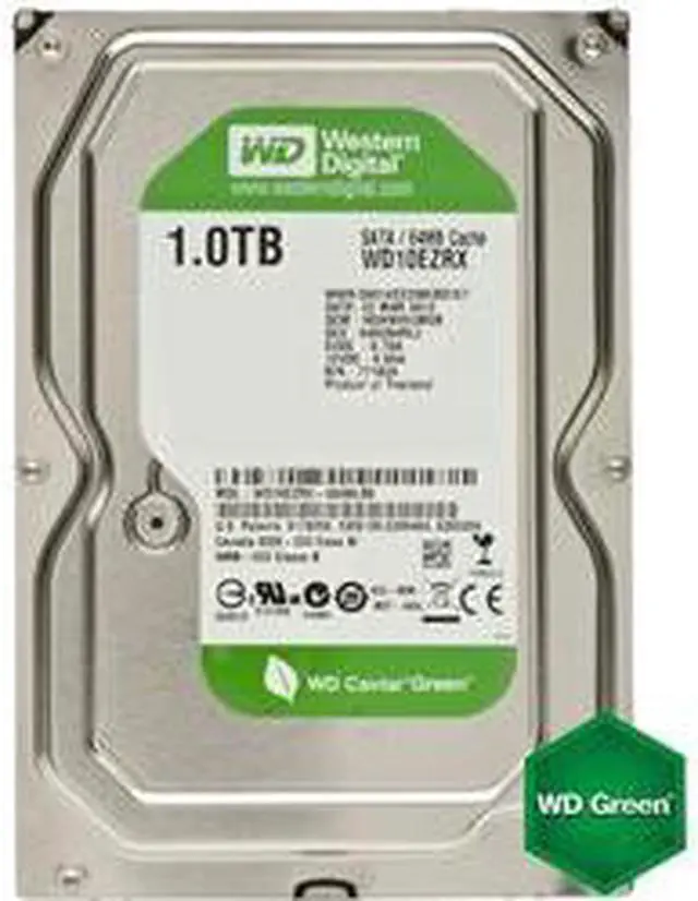 Alt view image 4 of 10 - WESTERN DIGITAL WD10EZRX Western Digital Caviar Green WD10EZRX 1TB IntelliPower SATA3SATA 6.0 GBs 64MB Hard Drive (3.5 inch)