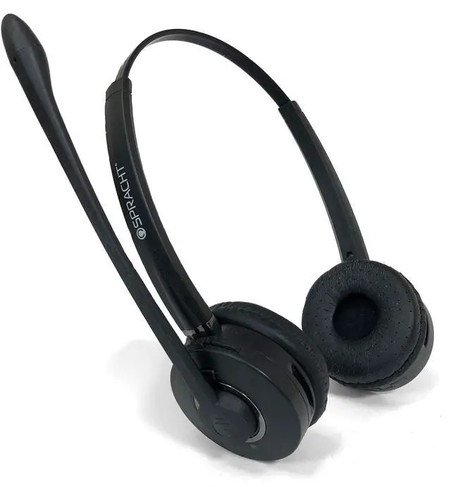 Alt view image 5 of 20 - ZuM Maestro Bluetooth Wireless Headset with Base Station - Dual Ear version for full Stereo effect.  Noise Canceling Mic.