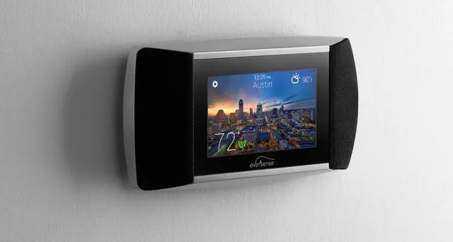 Alt view image 2 of 8 - Allure Energy - EverSense Wi-Fi Touch-Screen Thermostat - Black