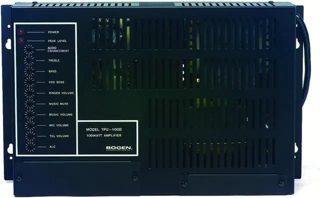 Alt view image 4 of 16 - Bogen - TPU35B - Bogen Communications TPU35B Telephone Paging Amplifier; 0.75 Amp at 120 Volt AC At 60 Hz, 35 Watt RMS,
