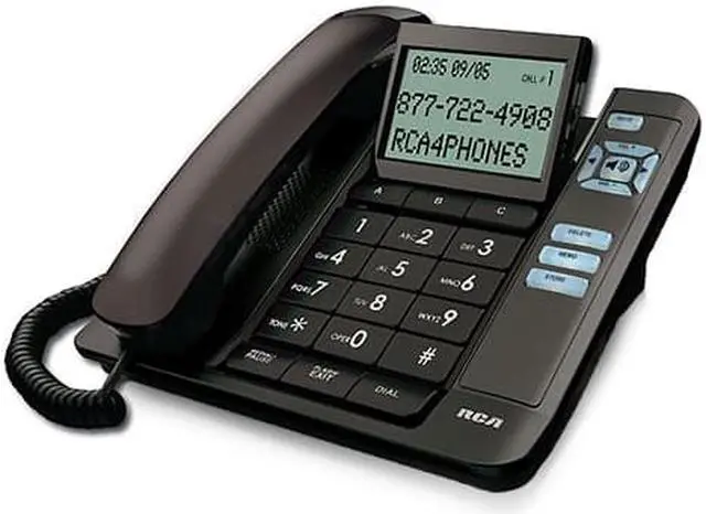 Alt view image 4 of 8 - RCA 1113-1BKGA 1-Handset Landline Telephone