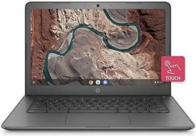 Alt view image 2 of 12 - HP Chromebook AMD A4-9120 4GB Memory 32 GB eMMC SSD 14.0" Touch Screen Chrome OS 14-db0060nr