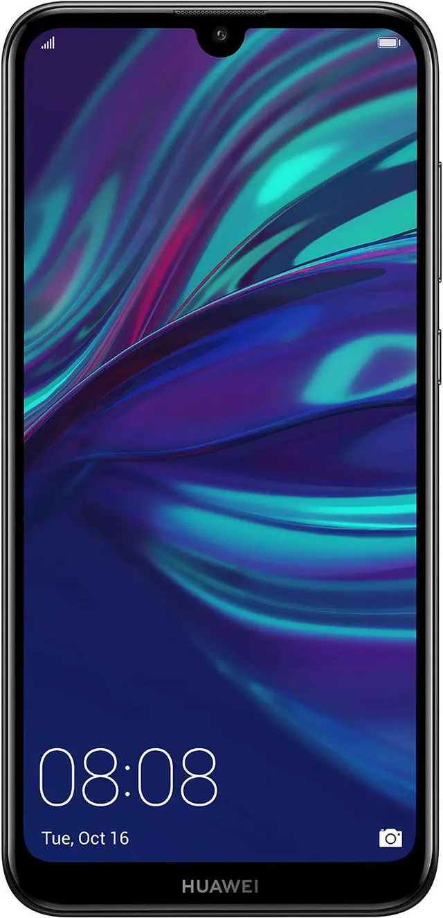 Alt view image 2 of 7 - Huawei Y7 2019 DUB-LX3 32GB Unlocked GSM LTE Android Phone w/ Dual 13MP+2MP Camera - Midnight Black