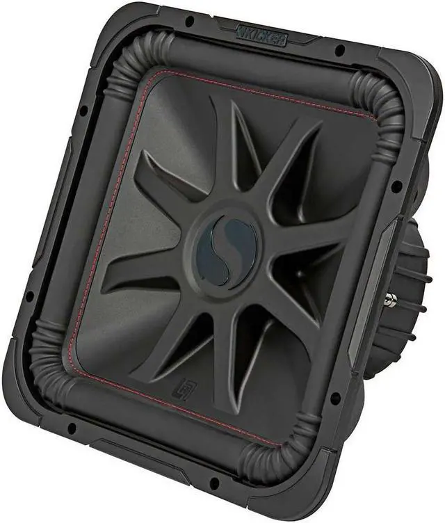 Alt view image 2 of 18 - Kicker L7R 15 Inch 1800W Max Power 4 Ohm DVC Square Car Audio Subwoofer, Black