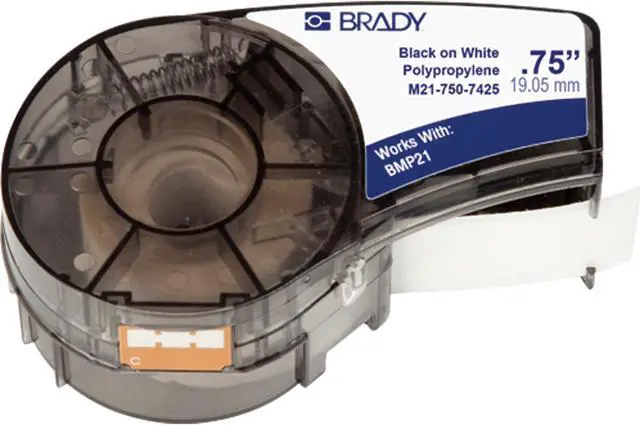 Alt view image 3 of 6 - BRADY M21-750-7425 Label, Black/White, Labels/Roll: Continuous