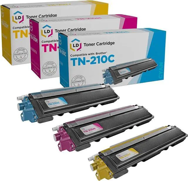 Main image of LD Products Compatible Toner Cartridge Replacements for Brother TN210 (Cyan Magenta Yellow 3-Pack) for DCP-9010CN, HL-3045CN, HL-3070CW, HL-3075CW, MFC-9010CN, MFC-9125CN, MFC-9320CW, MFC-9325CW