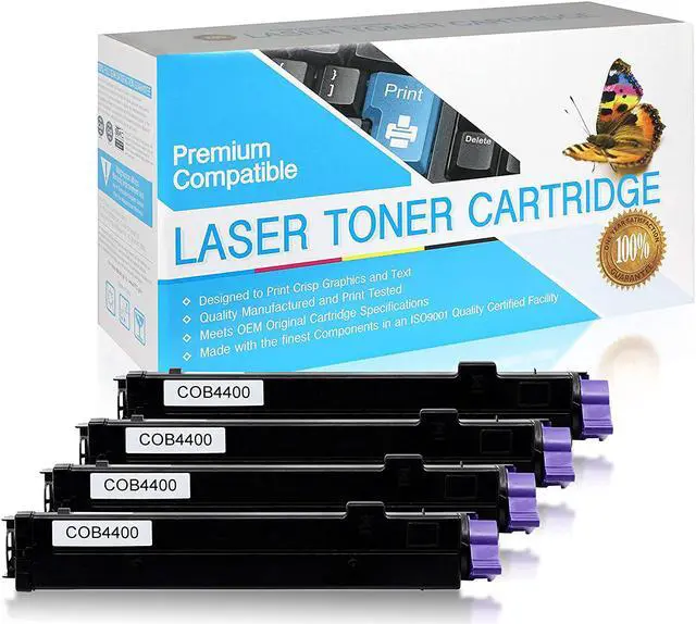 Main image of SuppliesOutlet Compatible Toner Cartridge Replacement for Okidata Type 9 / B4400 / 43502301 (Black,4 Pack)