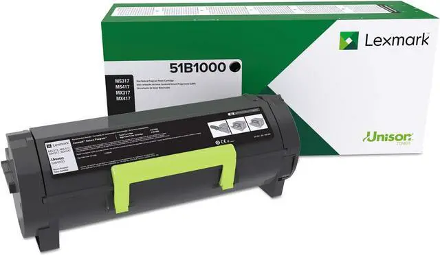 Main image of Lexmark 51B1000 Unison Toner Cartridge, Black - in Retail Packaging