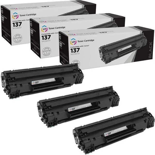 Main image of LD Products Compatible Toner Cartridge Replacement for Canon 137 9435B001 (Black, 3-Pack) Compatible with Canon imageCLASS MF212w MF216n MF227dw MF229dw MF217w LBP151dw MF232w