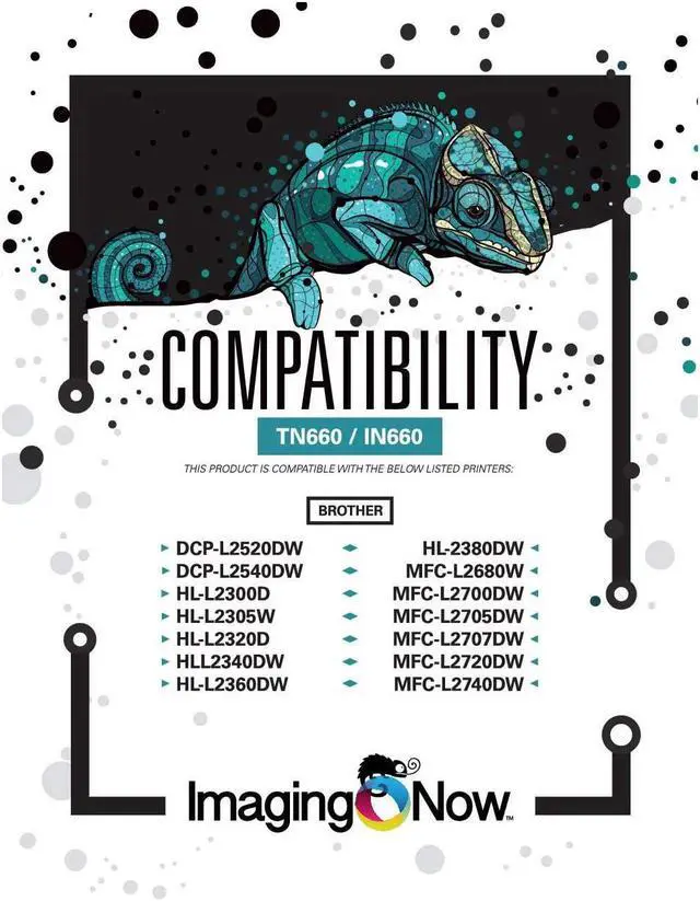 Alt view image 4 of 7 - ImagingNow \u2013 Eco-Friendly OEM Toner Compatible with Brother TN-660 \u2013 Premium Cartridge Replacement