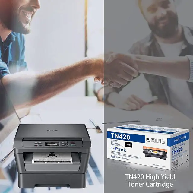 Alt view image 6 of 6 - 1-Pack Black TN420 Toner Cartridge Replacement for Brother TN420 TN-420 to use with HL-2270DW HL-2280DW HL-2230 HL-2240 MFC-7360N MFC-7860DW DCP-7065DN Intellifax 2840 2940 Printer Toner
