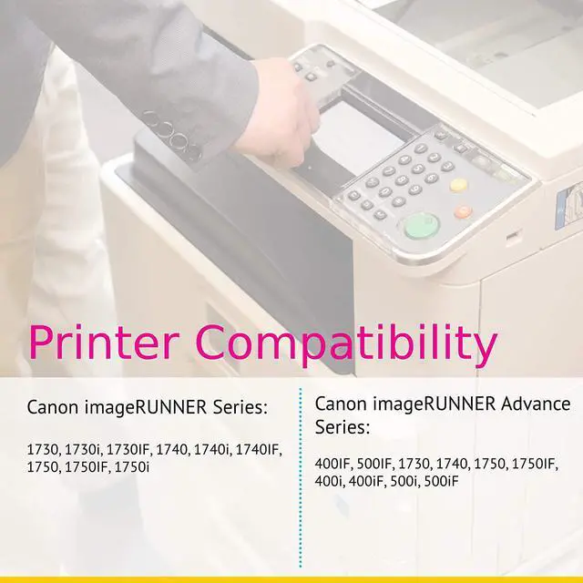 Alt view image 5 of 6 - CS Replacement Toner Cartridge Compatible with Canon GPR-39 2787B003AA Black ImageRunner 1730 ImageRunner 1740 ImageRunner 1750 ImageRunner 1750iF ImageRunner 1730iF ImageRunner 1740iF 2 Pack
