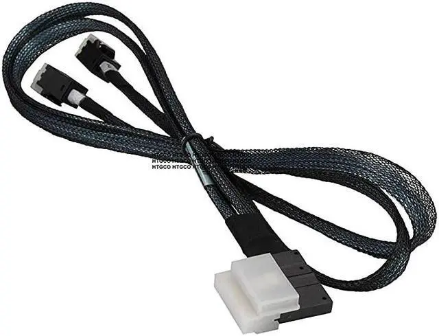 Main image of Supemicro CBL-SAST-0826 Slimline SAS x8 (LE) to 2X MiniSAS HD 70cm Cable - HTG
