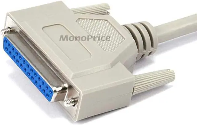 Alt view image 5 of 8 - Monoprice 50ft Molded DB25 Male/Female Cable