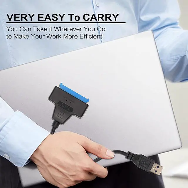 Alt view image 6 of 7 - SATA to USB Adapter Cable for 2.5 inch SSD and HDD,V USB 3.0 to SATA III Hard Driver Adapter,Support UASP SATA to USB Cable SATA Adapter Cable USB to SATA Adapter HDD to USB SSD Sata Cable