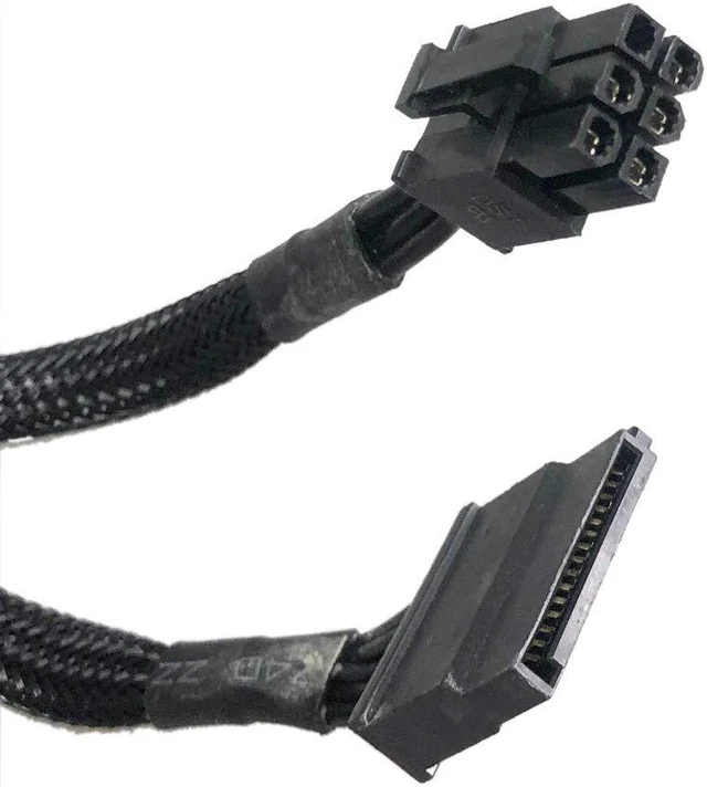 Alt view image 3 of 4 - GinTai 6 pin to 2X SATA DRIVER POWER cable Replacement for EVGA SuperNOVA 750 450-850 G2 G3 B3