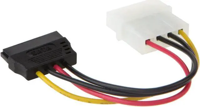Alt view image 2 of 5 - CableCreation Molex to SATA, [5-Pack] 4-Inch 4 Pin Molex to SATA Power Cable Adapter