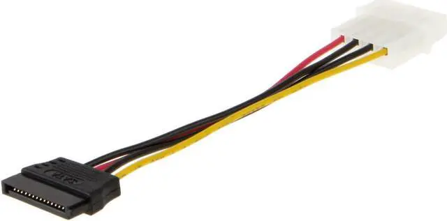 Alt view image 4 of 5 - CableCreation Molex to SATA, [5-Pack] 4-Inch 4 Pin Molex to SATA Power Cable Adapter