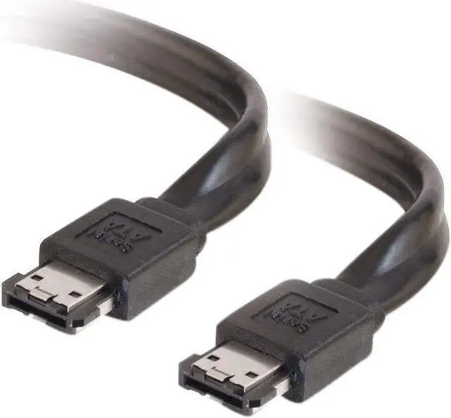 Alt view image 2 of 4 - C2G 10220 External Serial ATA Cable, Black (3.3 Feet, 1 Meter)