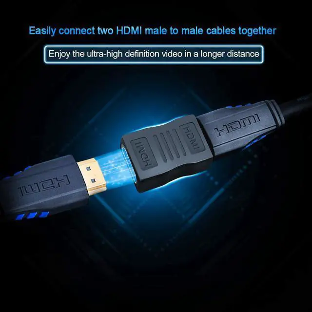 Alt view image 2 of 7 - HDMI Coupler 2 Pack, CableCreation 4K HDMI Adapter Female to Female HDMI 2.0 Extender 1080P HDMI Connector for HDTV/Roku/TV Stick&Box /Chromecast /Nintendo Switch Xbox /PS 5 PS4/Oculus Rift VR Headset