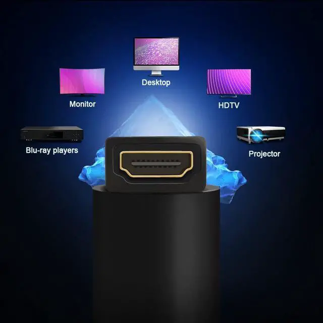 Alt view image 4 of 7 - HDMI Coupler 2 Pack, CableCreation 4K HDMI Adapter Female to Female HDMI 2.0 Extender 1080P HDMI Connector for HDTV/Roku/TV Stick&Box /Chromecast /Nintendo Switch Xbox /PS 5 PS4/Oculus Rift VR Headset