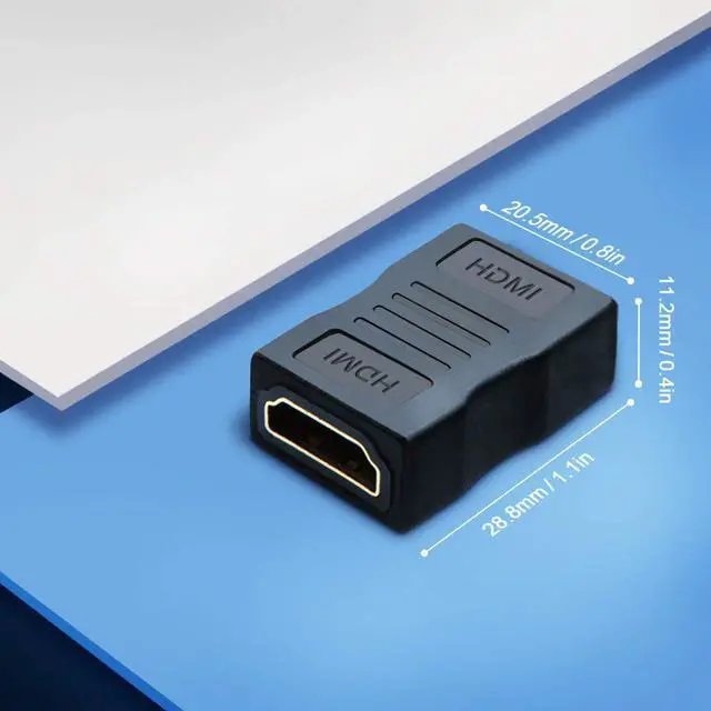 Alt view image 6 of 7 - HDMI Coupler 2 Pack, CableCreation 4K HDMI Adapter Female to Female HDMI 2.0 Extender 1080P HDMI Connector for HDTV/Roku/TV Stick&Box /Chromecast /Nintendo Switch Xbox /PS 5 PS4/Oculus Rift VR Headset