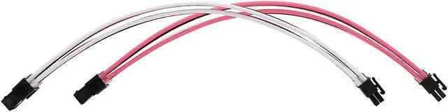 Alt view image 6 of 6 - FormulaMod Sleeve Extension Power Supply Cable Kit 18AWG ATX 24P+ EPS 8-P+PCI-E8-P with Combs for PSU to Motherboard/GPU Fm-NCK3 (White Black Pink)