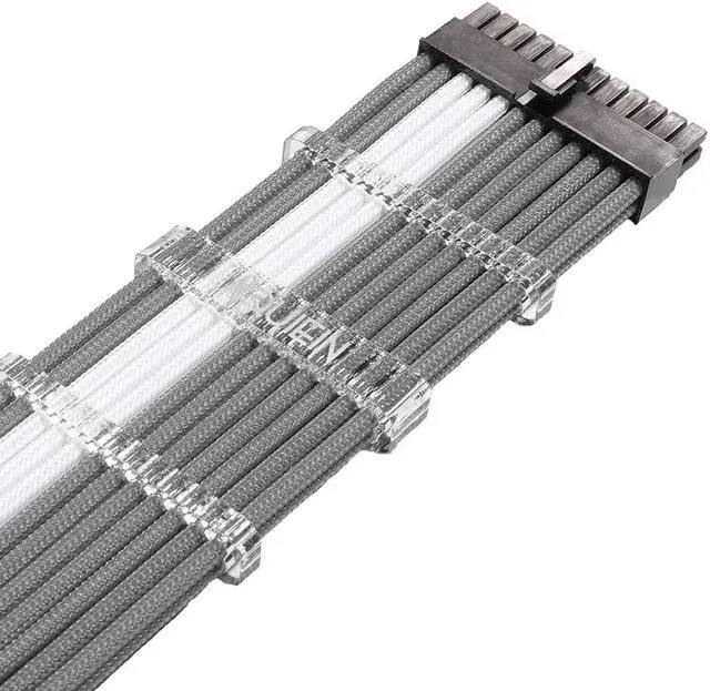 Alt view image 6 of 6 - Sleeved Cable Extension Type / for PSU / ATX 24 1ea, CPU 8 1ea, CPU 4+4 1ea, PCI-e 6+2 4ea (13.7 inch/ 35cm), Holder / (New Point Snow White)