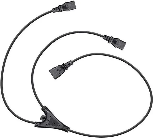 Alt view image 12 of 14 - Monoprice 6ft 18AWG Power Extension Cord Splitter Cable  10A (IEC 60320 C14 to 2x IEC 60320 C13)