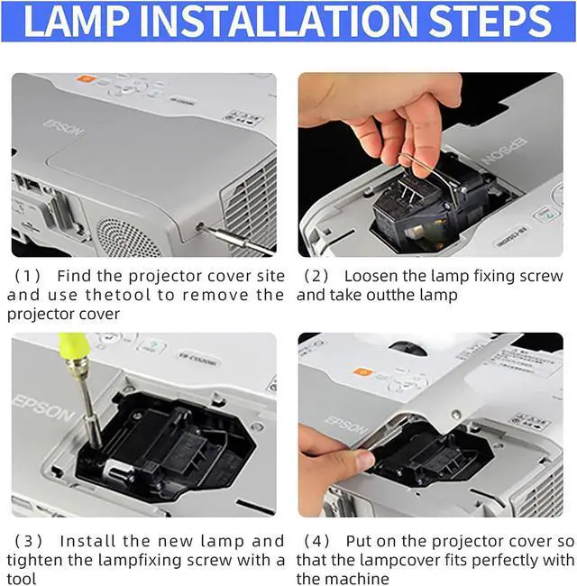 Alt view image 6 of 7 - For ELPLP89/V13H010L89 Replacement Projector Lamp for Epson Powerlite Home Cinema 4010 4040 6040ub 6050ub 5040ube 5050ube 4050 pro Cinema EH-TW7300 TW7400 TW9300 TW8300W H710C Replacement Bulb