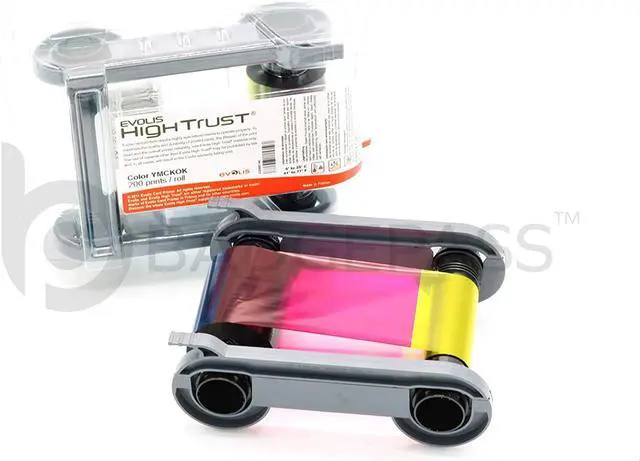Alt view image 2 of 7 - Evolis Primacy High Trust R6F003AAA Color Ribbon Kit YMCKOK 200 Prints - Straight from Manufacturer