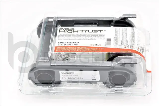 Alt view image 4 of 7 - Evolis Primacy High Trust R6F003AAA Color Ribbon Kit YMCKOK 200 Prints - Straight from Manufacturer