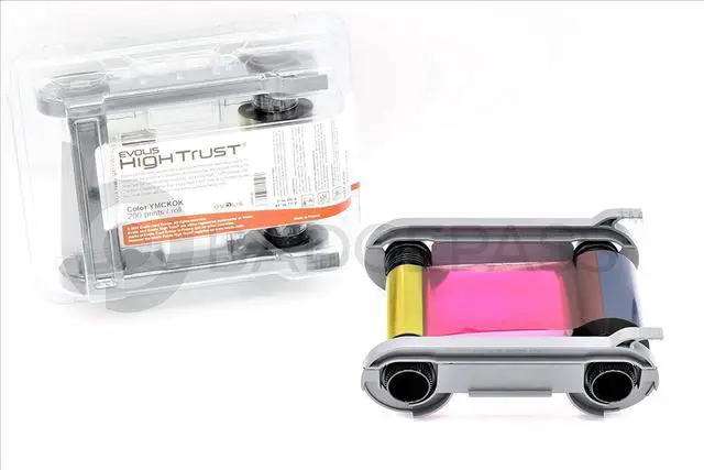 Alt view image 6 of 7 - Evolis Primacy High Trust R6F003AAA Color Ribbon Kit YMCKOK 200 Prints - Straight from Manufacturer