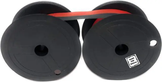 Alt view image 4 of 7 - Mars POS Ribbons Compatible with Calculator Spool Ribbon Replacement for Universal GR24BR Ribbon (Black Red, 2 Pack)