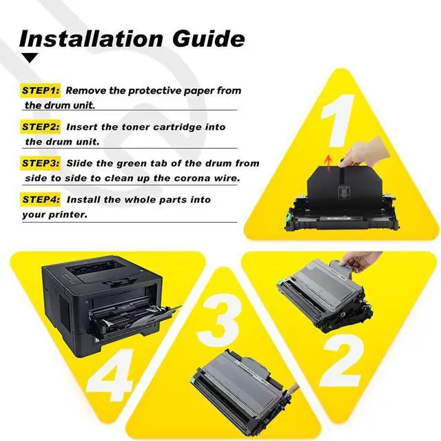 Alt view image 5 of 7 - V4INK Compatible Drum Replacement for Brother DR720 DR-720 Drum Using with Brother hl-5450dn hl-5470dw mfc-8510dn dcp-8110dn hl-6180dwt mfc-8710dw mfc-8950dw mfc-8910dw dcp-8150dn Printer (Not Toner)