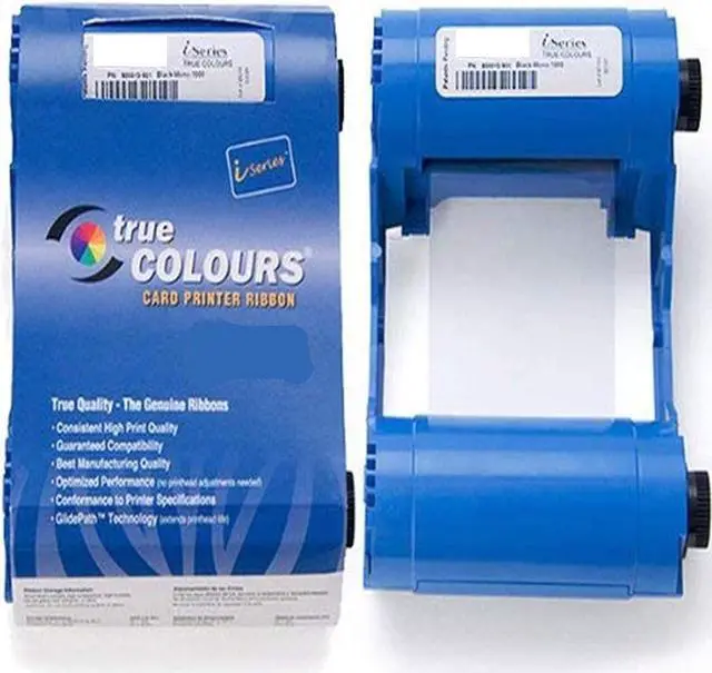 Main image of New 800033-840 YMCKO Color Ribbon for Zebra ZXP Series 3 ZXP3 Card Printer 200 Prints Genuine 800033-840 Ribbon