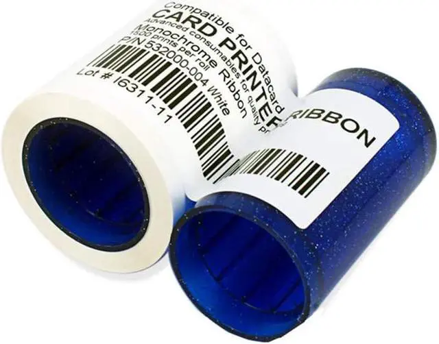 Alt view image 3 of 3 - 532000-004 White Monochrome Ribbon Kit Compatible for Zebra SP35 SP35plus SP55 SP55plus SP75 SP75plus SD260 SD360 Card Printers 1500 Images