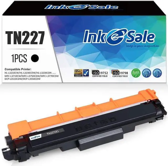 Main image of INK E-SALE Compatible Toner Cartridge Replacement for Brother TN227 TN227BK Toner Cartridge for use with Brother Printer HL-L3210CW HL-L3230CDW HL-L3270CDW HL-L3290CDW MFC-L3710CW (Black 1 Pack)