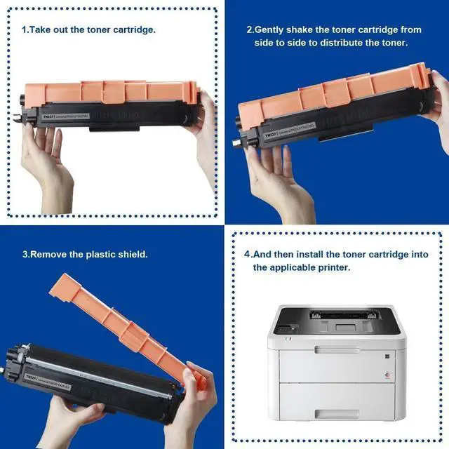 Alt view image 3 of 7 - INK E-SALE Compatible Toner Cartridge Replacement for Brother TN227 TN227BK Toner Cartridge for use with Brother Printer HL-L3210CW HL-L3230CDW HL-L3270CDW HL-L3290CDW MFC-L3710CW (Black 1 Pack)