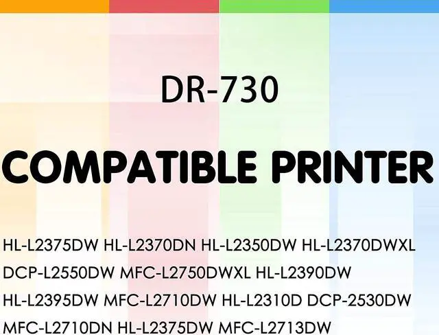 Alt view image 3 of 7 - (Pack of 1) Compatible for DR730 DR 730 DR-730 Drum Unit (for Toner TN760 TN730 TN770) Replacement for DCP-L2550DW HL-L2350DW HL-L2370DW MFC-L2710DW MFC-L2750DW Printer, Sold by GTS