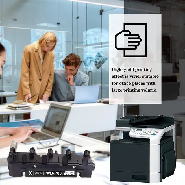 Alt view image 6 of 6 - (1-Pack) WB-P03 Compatible Replacement for Konica Minolta WBP03 Waste Toner Box Bizhub C25C35 C35P C3100P C3110 Printer Waste Bottle,Sold by MICHESTA