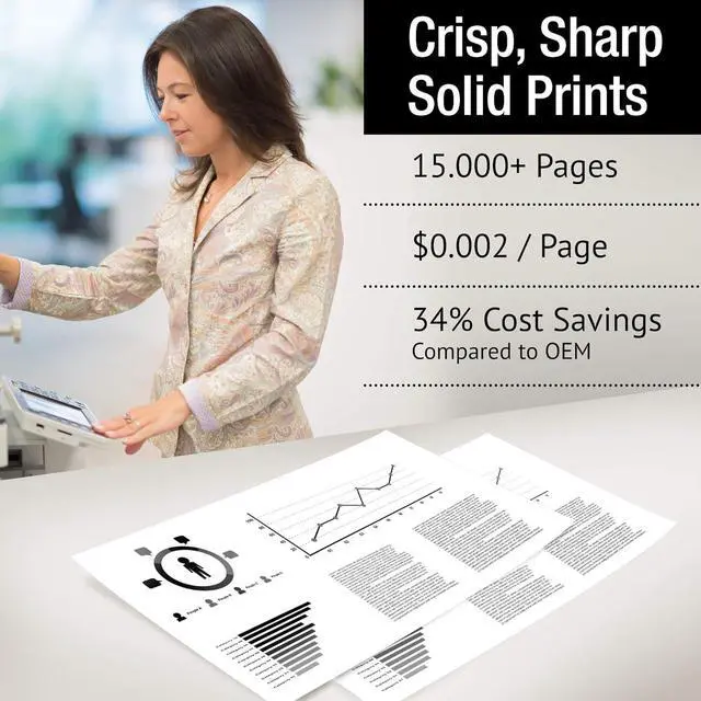 Alt view image 2 of 6 - CS Replacement Compatible with Canon GPR-6 6647A003AA ImageRunner 2220 3300 2200 2800 3320 (Black 2 Pack)