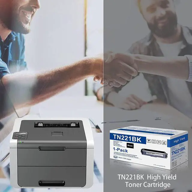Alt view image 6 of 7 - Ennovor 2-Pack TN-221 TN221BK Black Toner Cartridge Replacement for Brother TN221 TN-221BK HL-3140CW HL-3170CDW MFC-9130CW MFC-9330CDW Printer TN2212PK