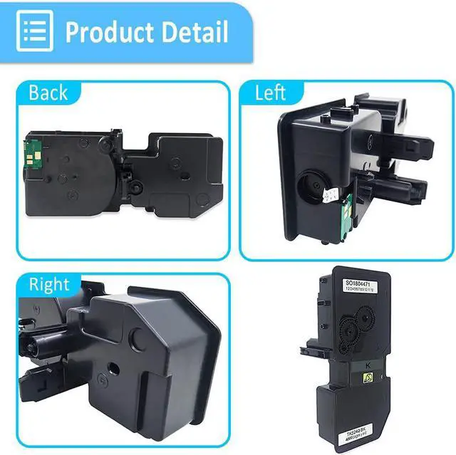Alt view image 4 of 6 - Ennovor 4 Colors Compatible Toner Cartridges TK5242 TK-5242 High Capacity 4000 Pages for Black, 3000 Pages for Cyan Magenta Yellow for Kyocera ECOSYS P5026cdn P5026cdw M5526cdn M5526cdw Laser Printers