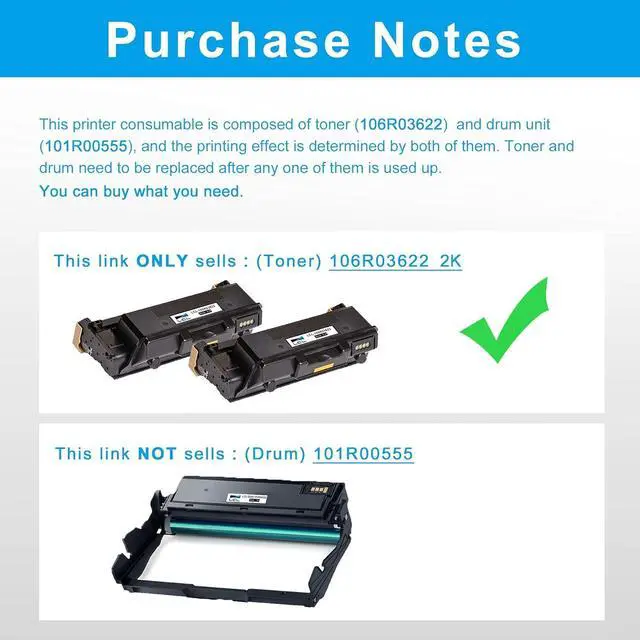Alt view image 2 of 7 - Compatible Toner Cartridge Replacement for Xerox WorkCentre 3335 3345 Phaser 3330 8500 Pages 106R03620 106R03622 WorkCentre 3335 3345 3345VDNi 3330DNi 3335DNi 3345DNi (2-Pack Black)